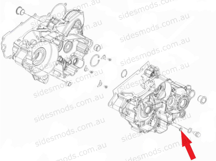 husqvarna starter motor bushing
