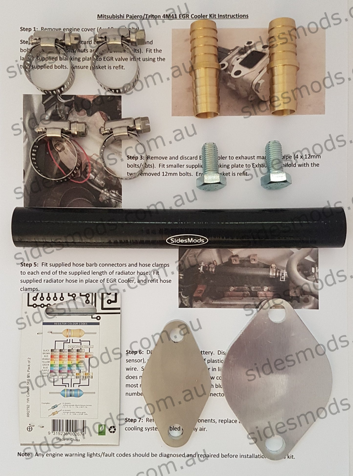 pajero egr cooler delete