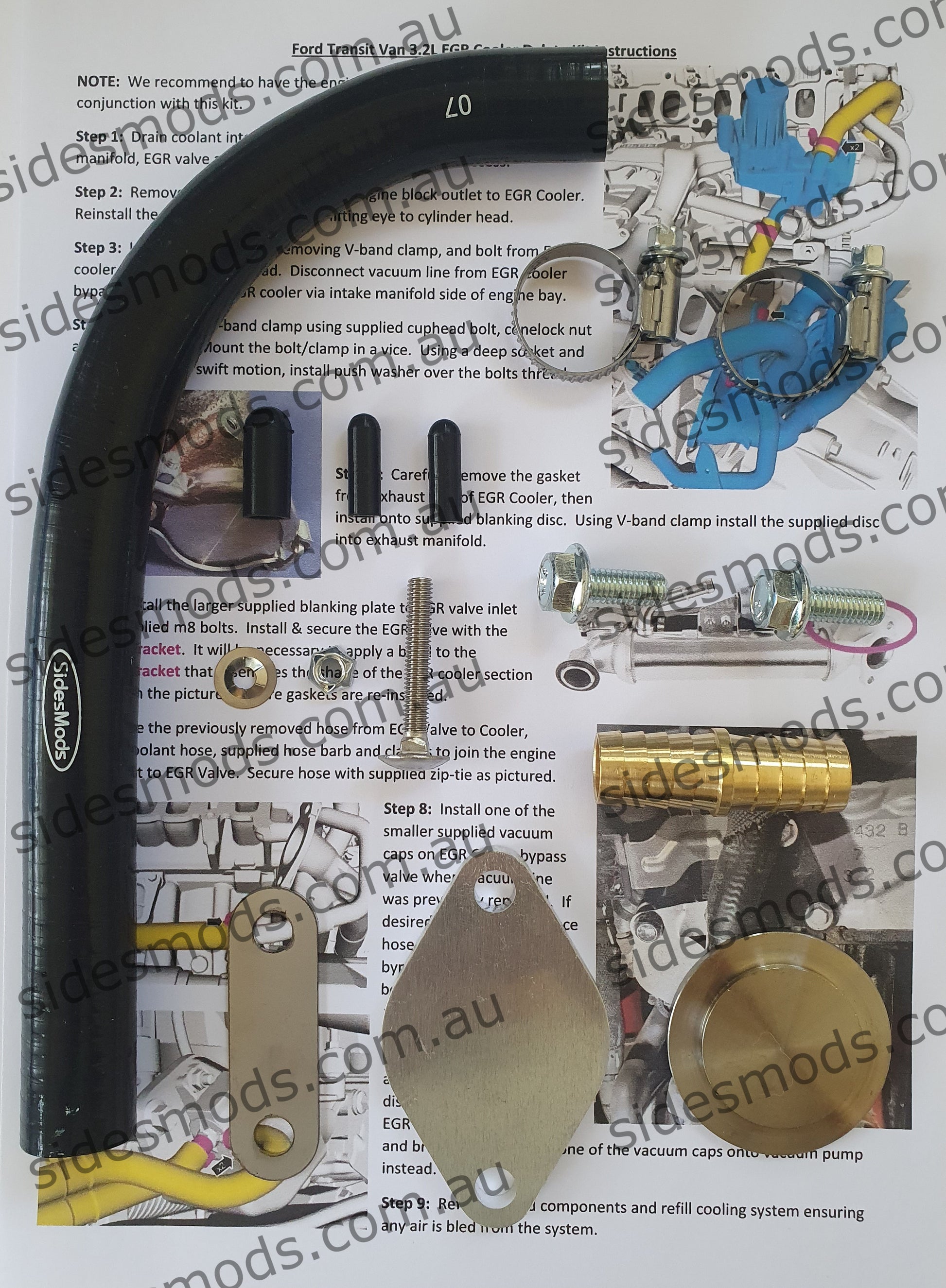 Ford Transit Van EGR Cooler Delete Bypass Kit