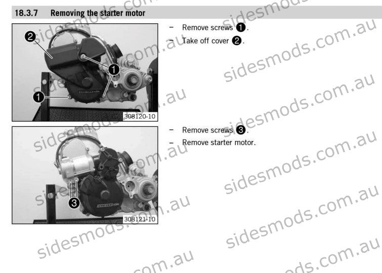 ktm starter bush upgrade bushings