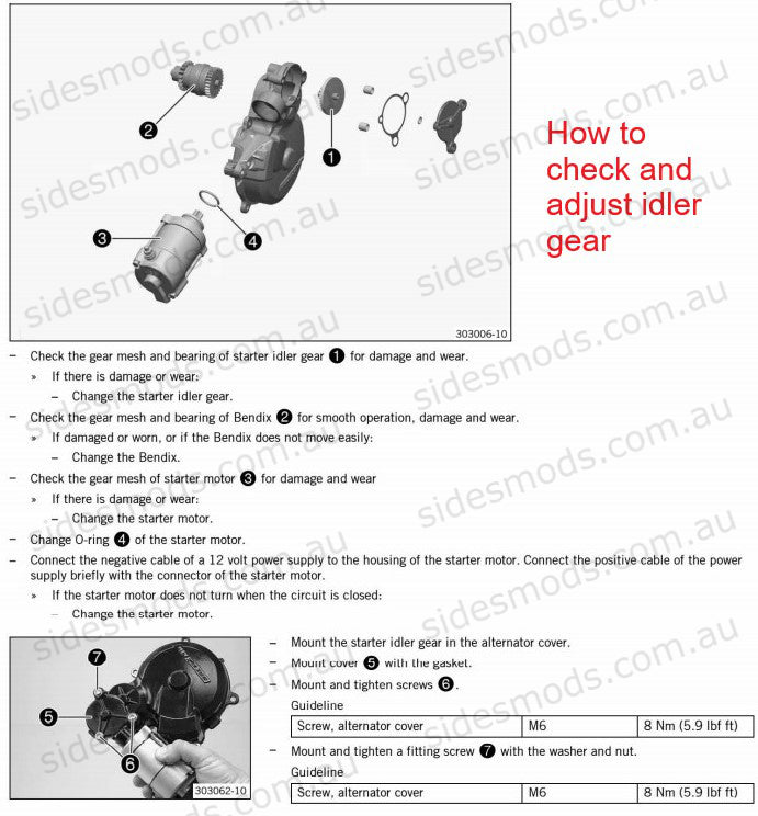 ktm starter bush upgrade bushings