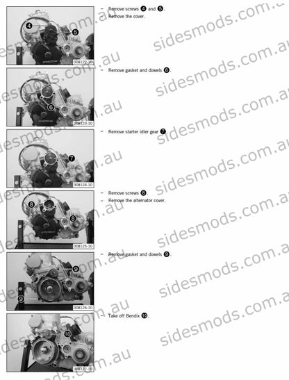 husqvarna starter motor bushing