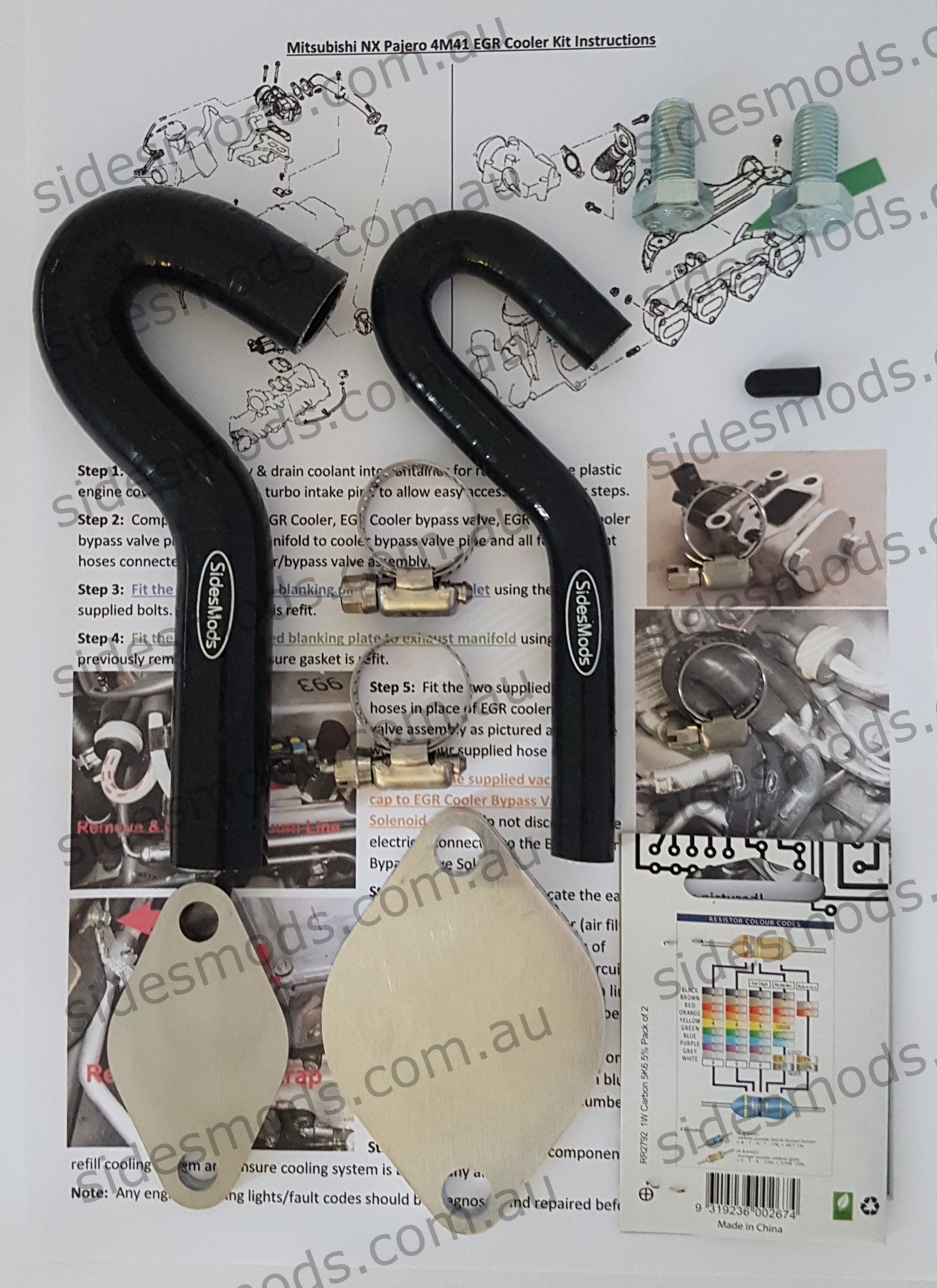 mitsubishi pajero egr cooler delete kit nx