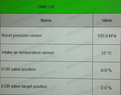 pajero sport egr delete